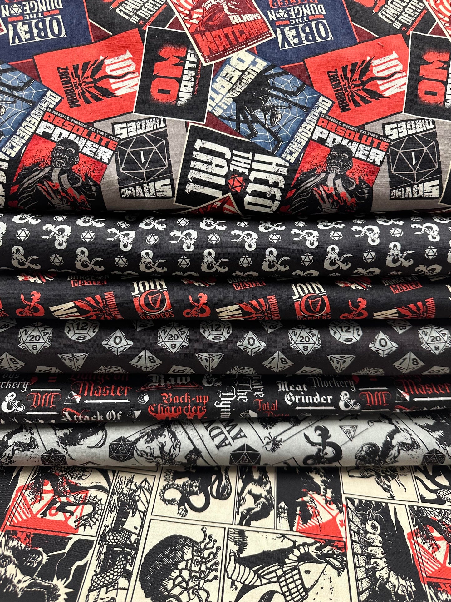 Licensed Dungeons & Dragons III Adventures in Dungeons Cream 95170139-01 Cotton Woven Fabric