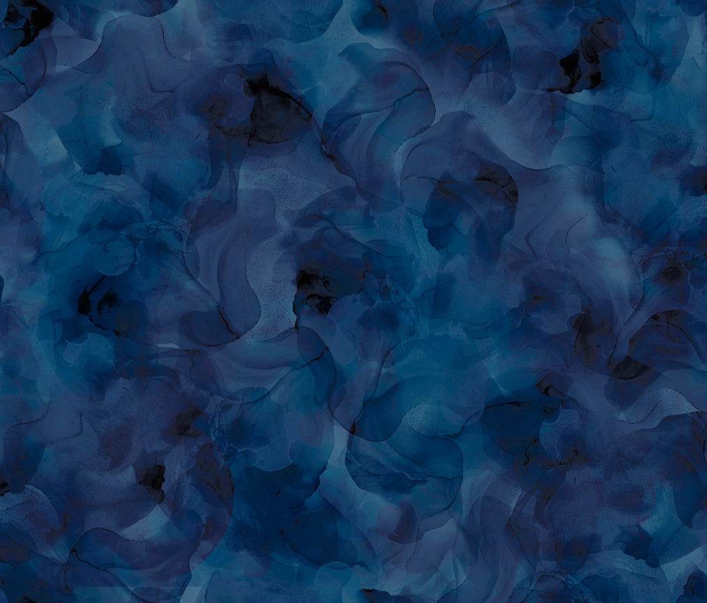 Aura Watercolor Blender Midnight 30198W Cotton Woven Fabric