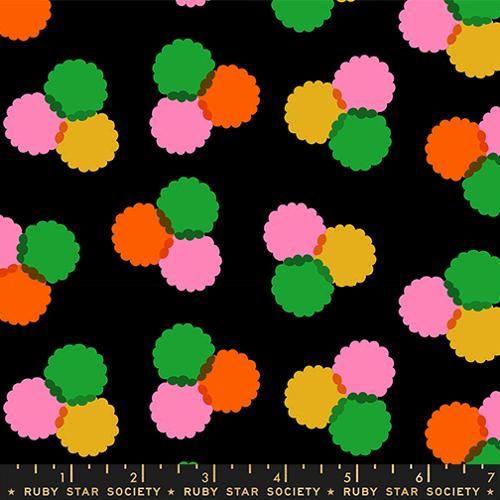 Sparkle Mart Puffs Blenders Vintage Retro Kitsch Black RS0122 16 by Melody Miller of RSS