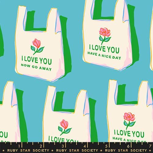 Sparkle Mart Have a Nice Day Novelty Bag Vintage Retro Kitsch Dark Turquoise RS0117 13 by Melody Miller of RSS
