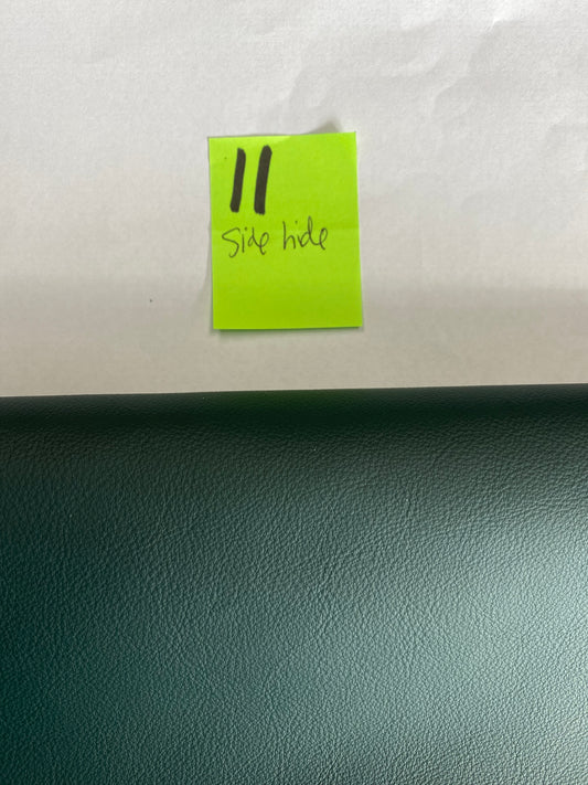 Leather 2046 Verde Side hide 2.24 Square Meters 1.2-1.3mm Leather#11 - USA Shipping Included in Price!