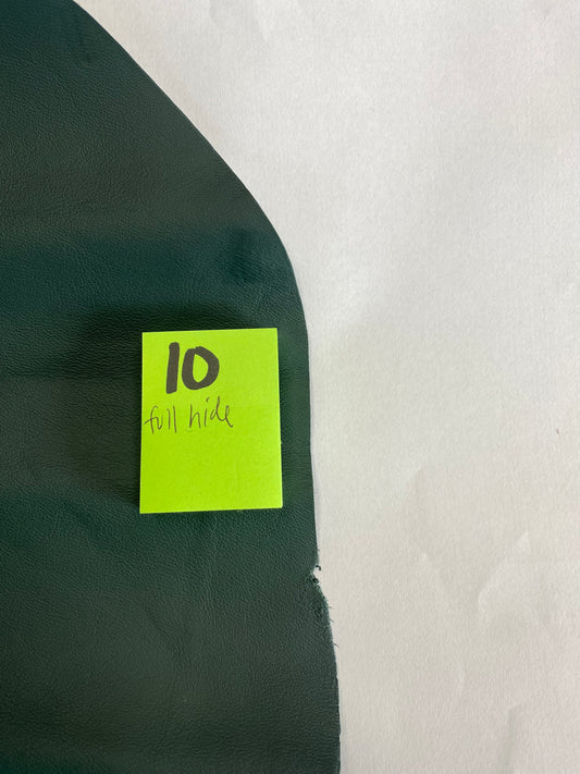 Leather 2046 Verde whole hide Full hide 5.27 Square Meters 1.2-1.3mm Leather#10 - USA Shipping Included in Price!