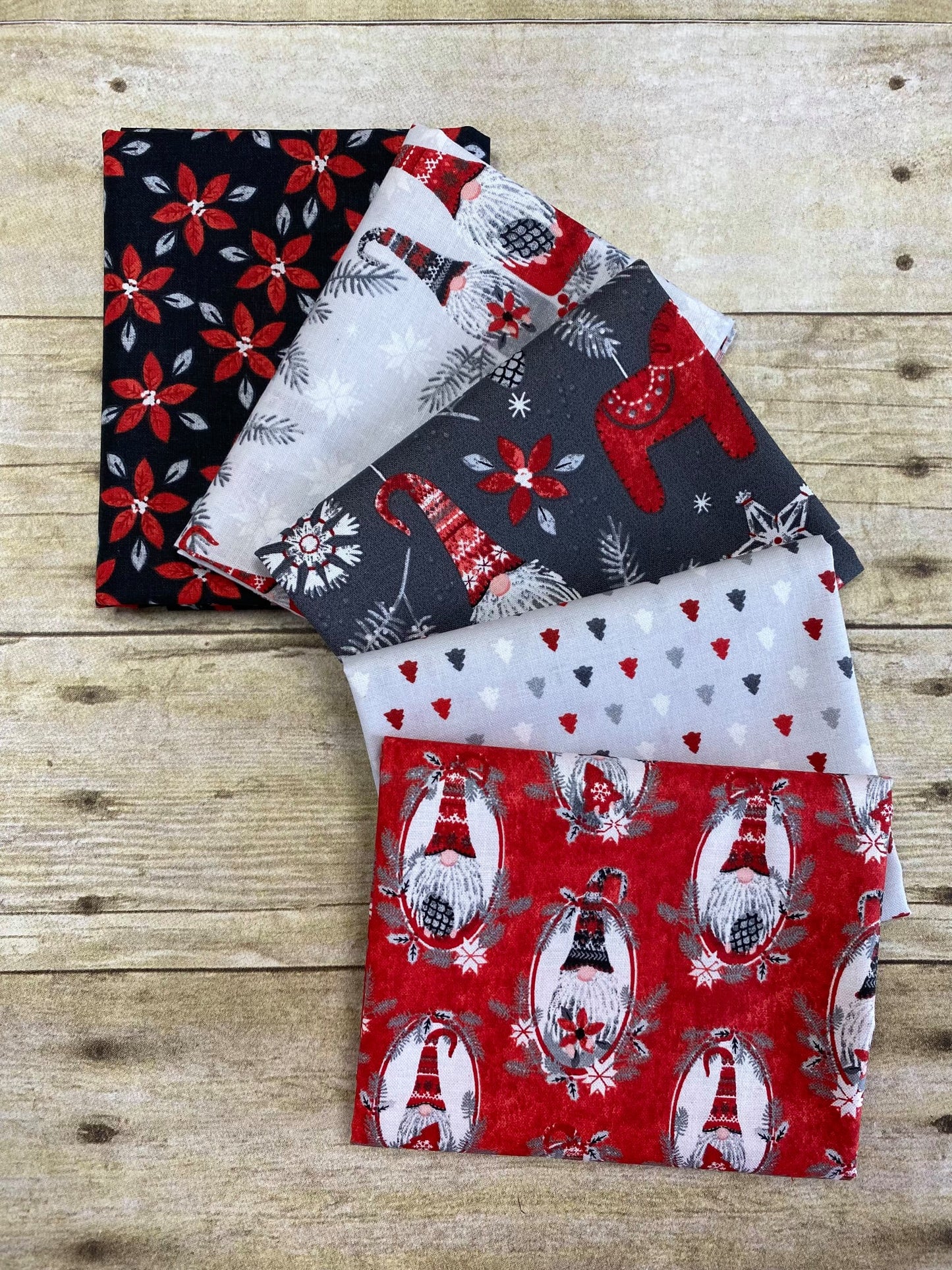 Hanging with my Gnomies Trees Gray 18099-GRY Cotton Woven Fabric