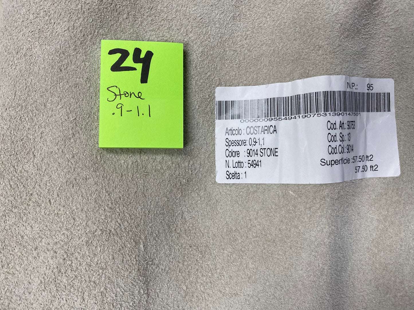 Leather Stone Full Hide .9-1.1mm Leather#24 - USA Shipping Included in Price!