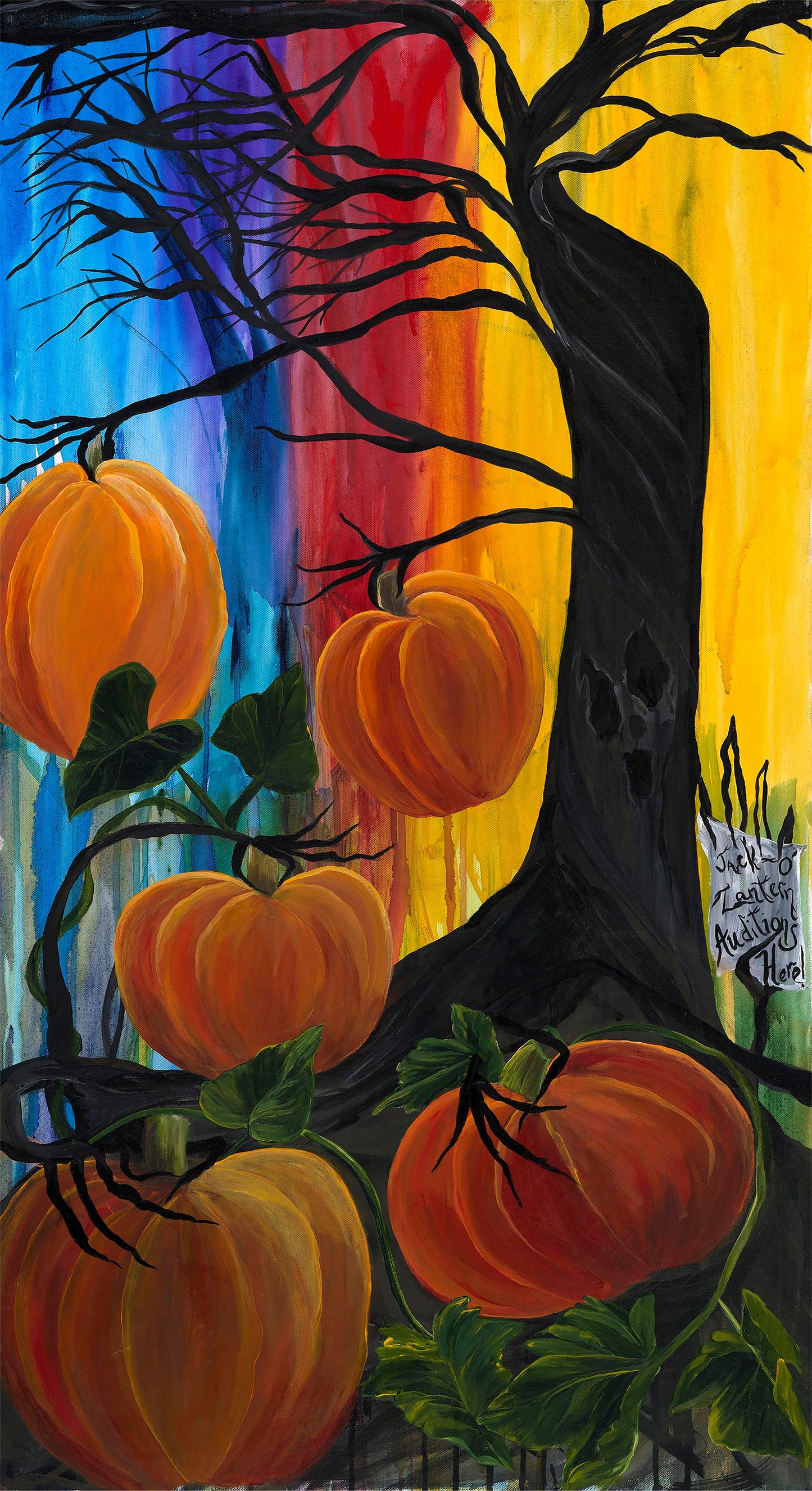 Carving Pumpkins by Stephanie Brandenburg 24" Panel 40010-59 Cotton Woven Panel