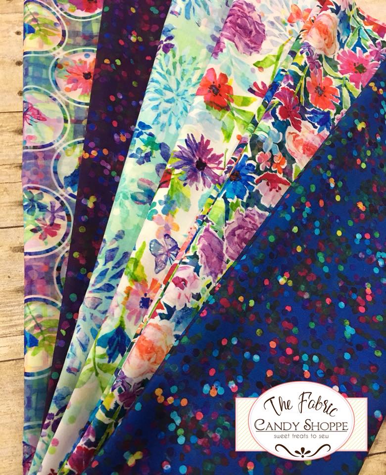 The Paper Garden Color Collage Rainbow Digital Cotton Woven Fabric