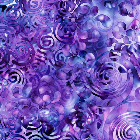 Purple Ombre Cotton Wideback Fabric per yard