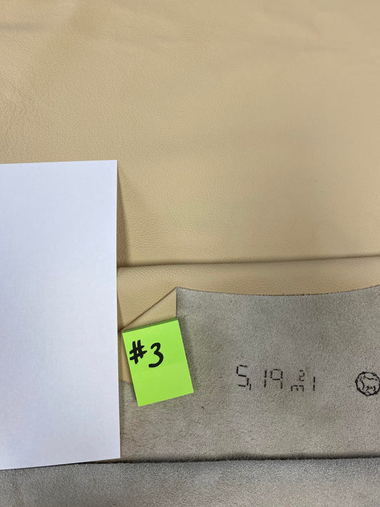 Leather Panama Wheat whole hide Square Meters 1-1.5MM Leather#3 - USA Shipping Included in Price!