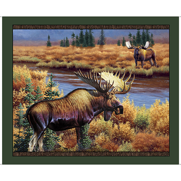 Magnificent Moose by Cynthie Fisher 36" Panel Panel 29241X Cotton Woven Panel