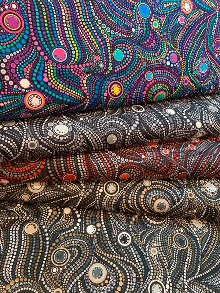 Effervescence Caribean AAQD-18160-257 Cotton Woven Fabric