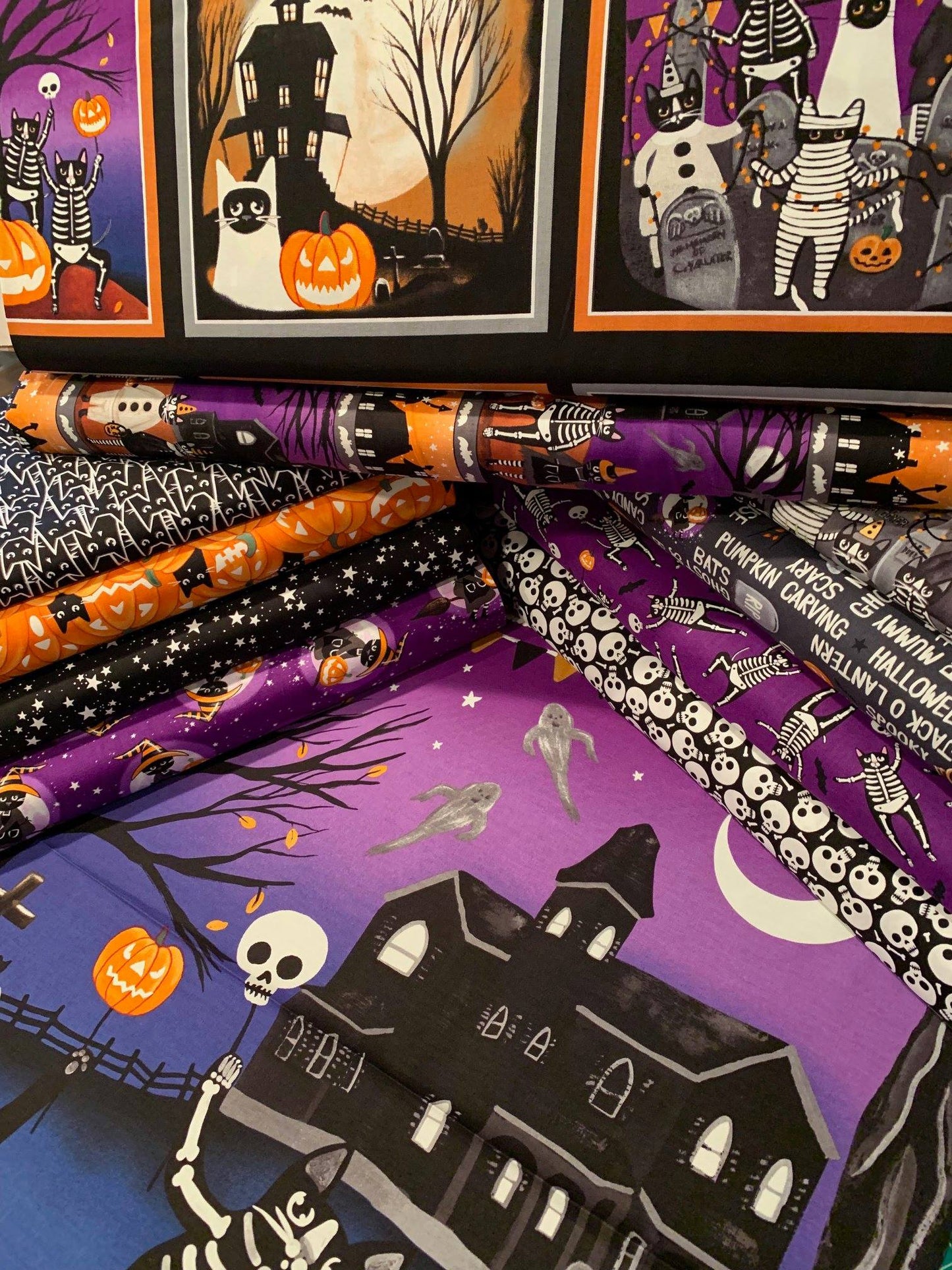 So Adora Boo! 24" Panel 9660PG-55  Glow in the Dark Cotton Woven Panel