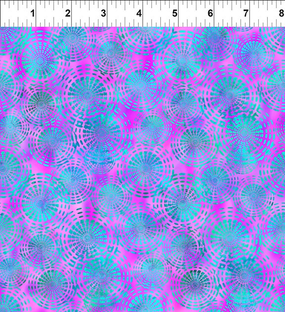 Dazzle Circles Purple 5JYP-3 Cotton Woven Fabric
