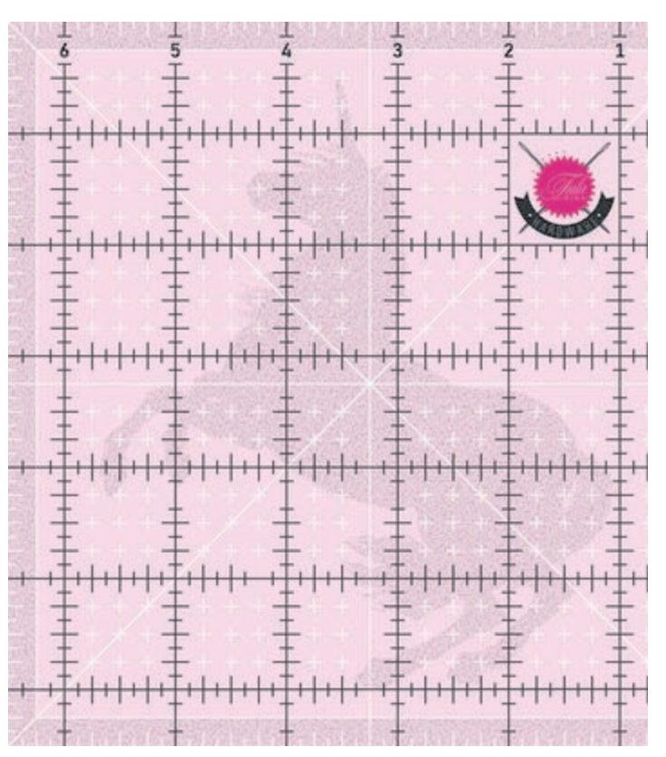 Tula Pink 6.5" Square Template with Unicorn TPSQ6