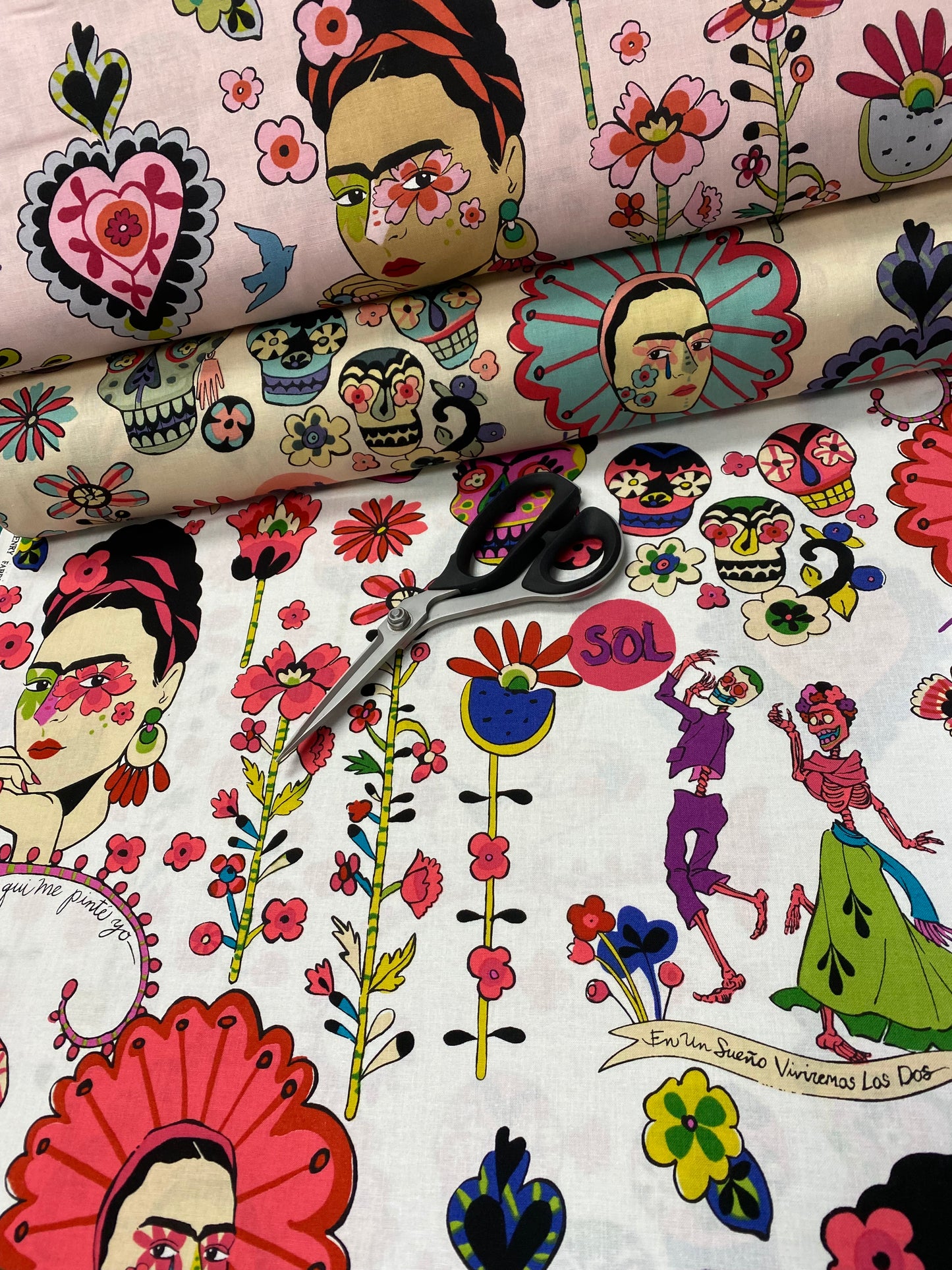Folklorico Ya No Estoy Sola Tea 8929C Cotton Woven Fabric