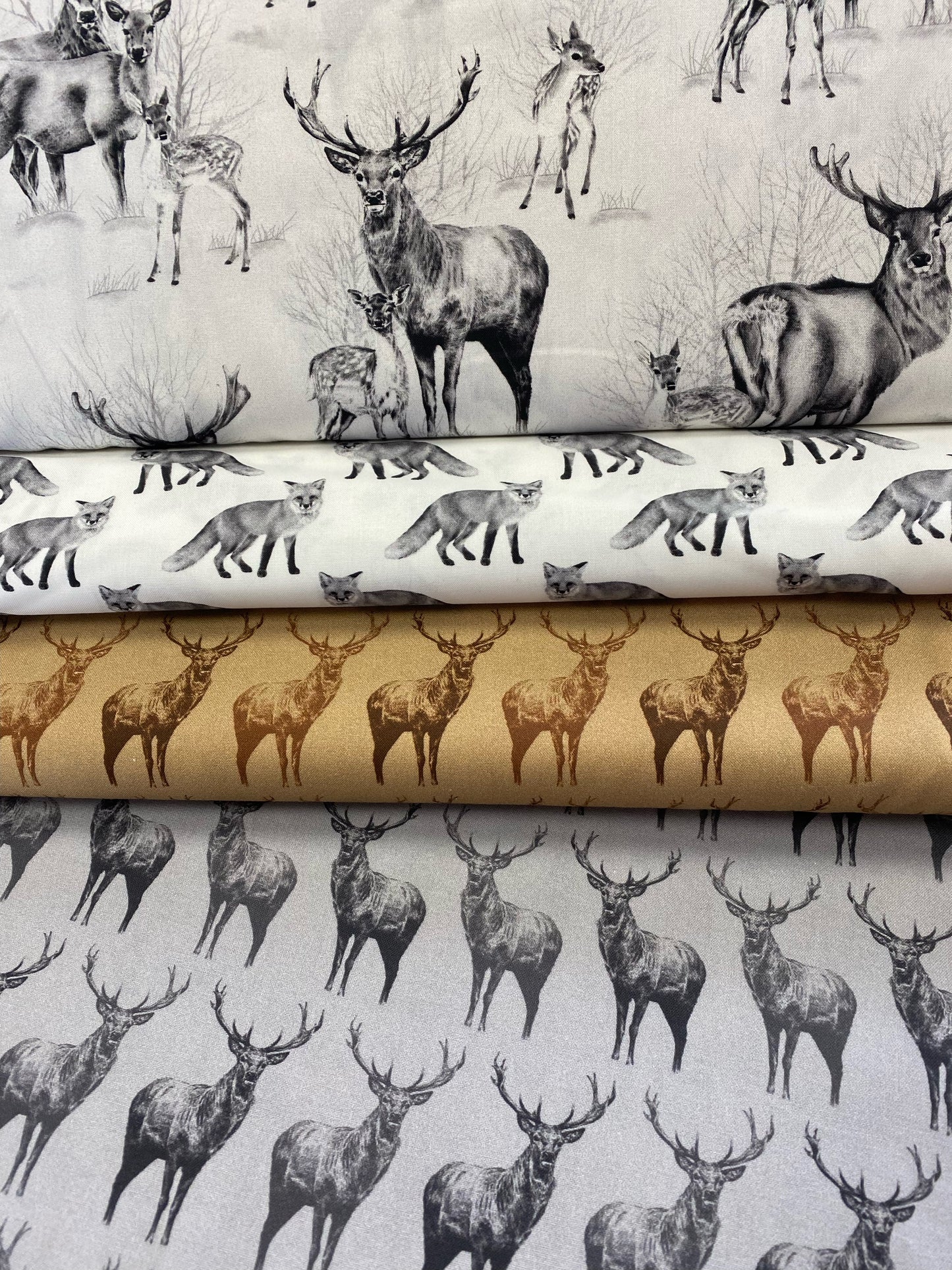 Animal Kingdom Deer Shadow Cotton Woven