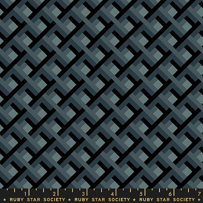 Elixir by Melody Miller of Ruby Star Society Arbor Geometric Smoke     RS0042-14 Cotton Woven Fabric