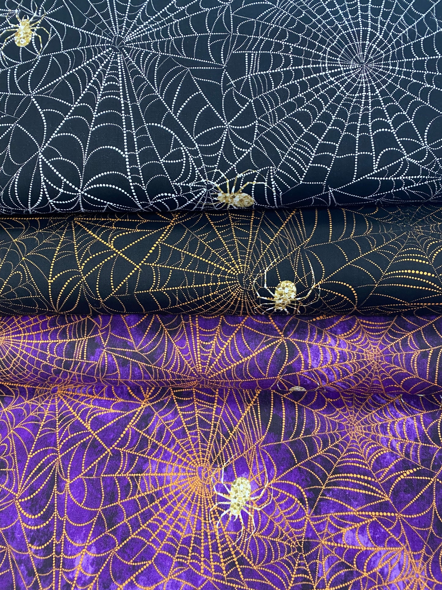 Boo Web Halloween U4983H-604-Halloween Cotton Woven Fabric