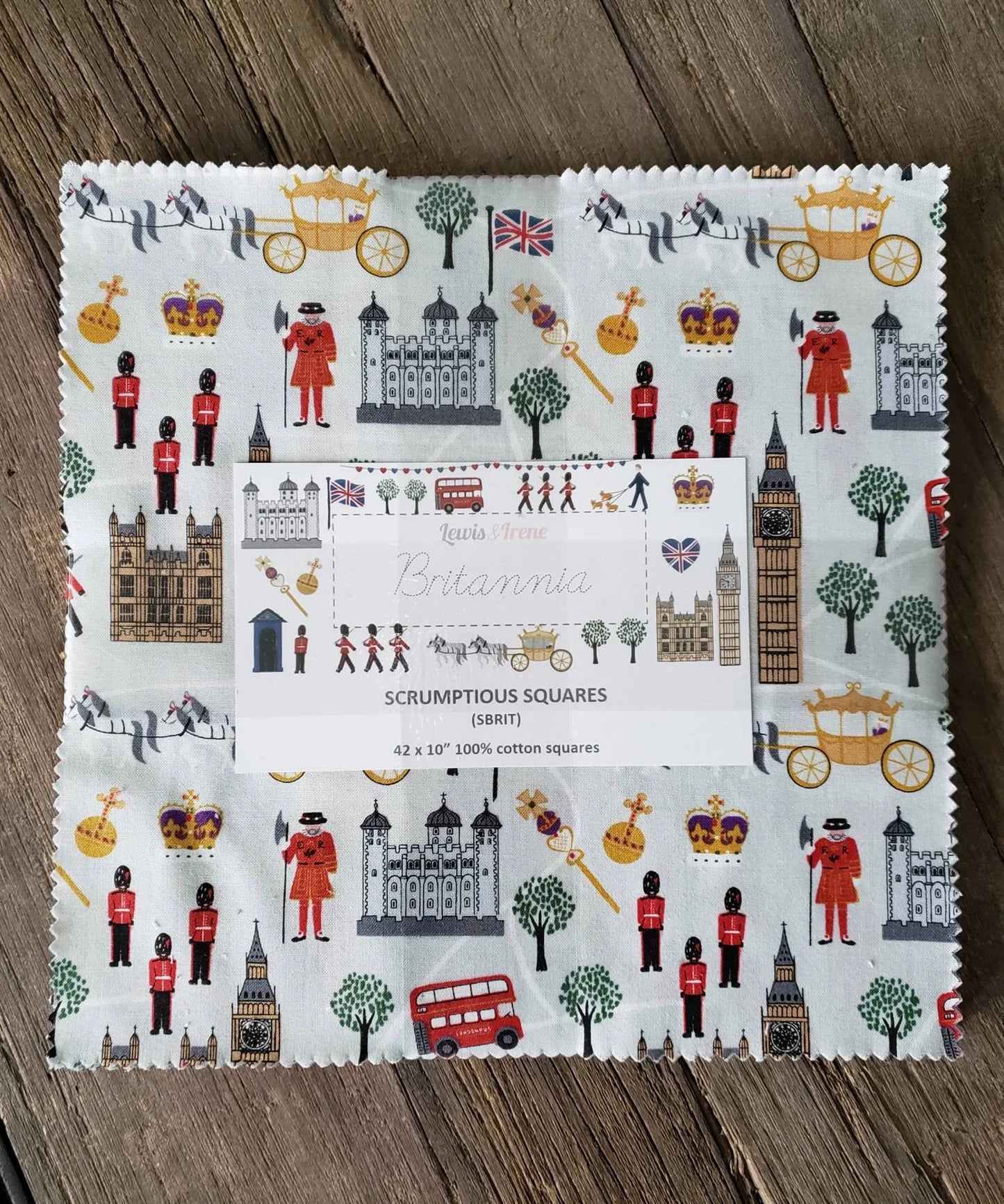 Britannia 10" Squares Bundle of 42 Cotton Woven