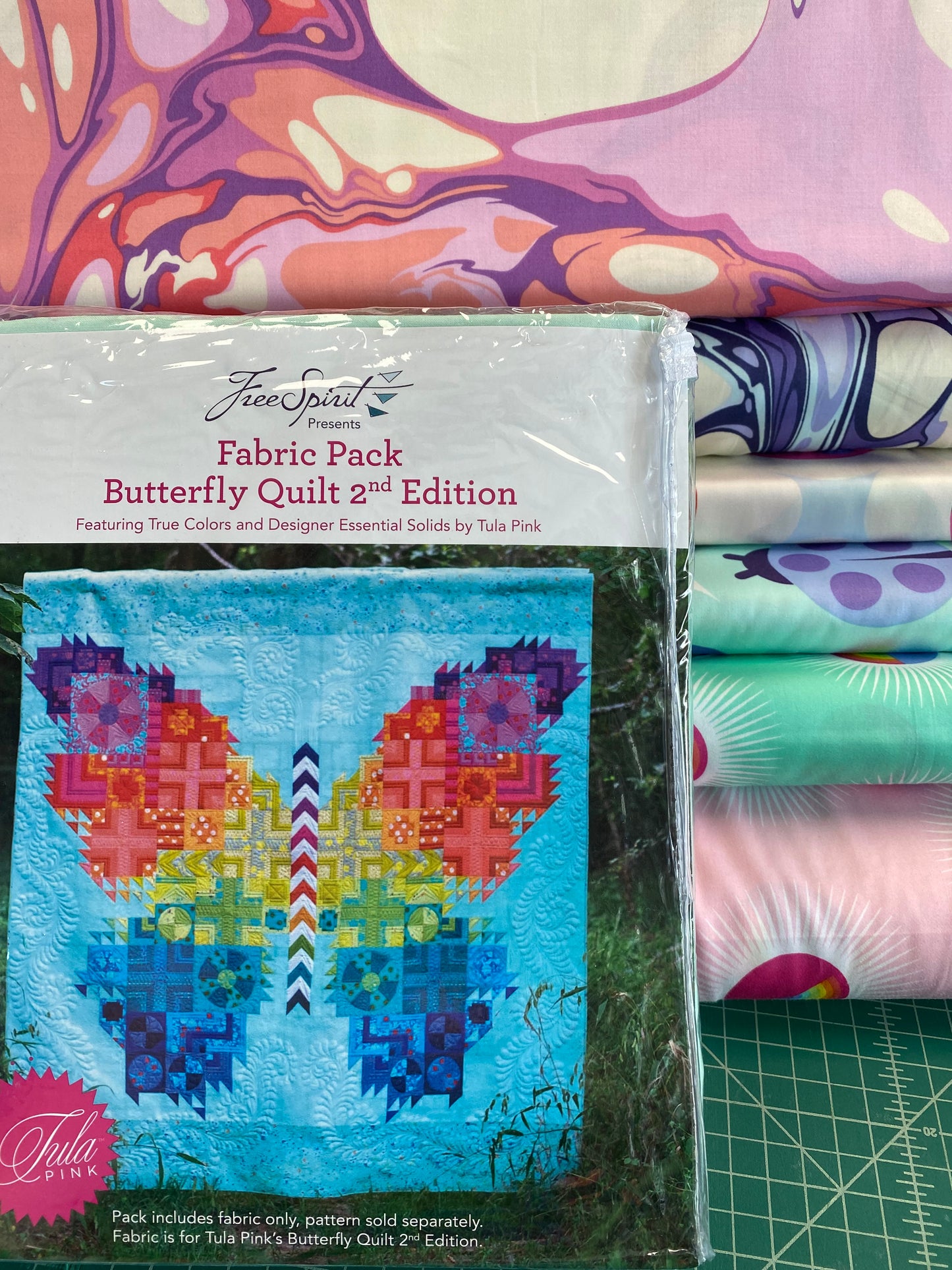 Tula Pink Butterfly Quilt 2nd Edition Fabric Pack FP2QTTP.BUTTERFLY (PATTERN IS NOT INCLUDED)  USA Shipping included in price