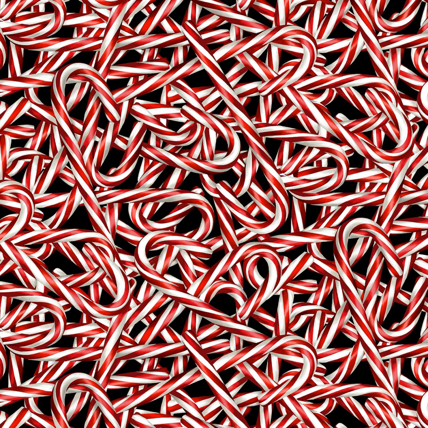 Sweet Holidays Candy Cane Bonanza Red 12786B-10 Cotton Woven Fabric