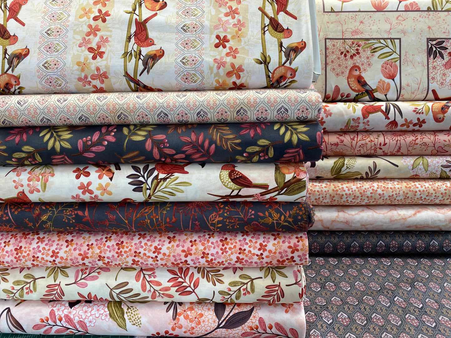 Canyon Birds by Jennifer Brinley Leaves Tossed Brown 6768-38 Cotton Woven Fabric