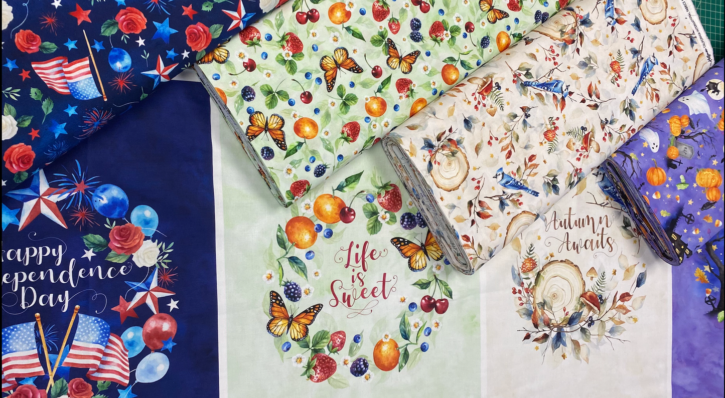 Celebrate the Seasons 2 October U5130H-595 Cotton Woven Fabric