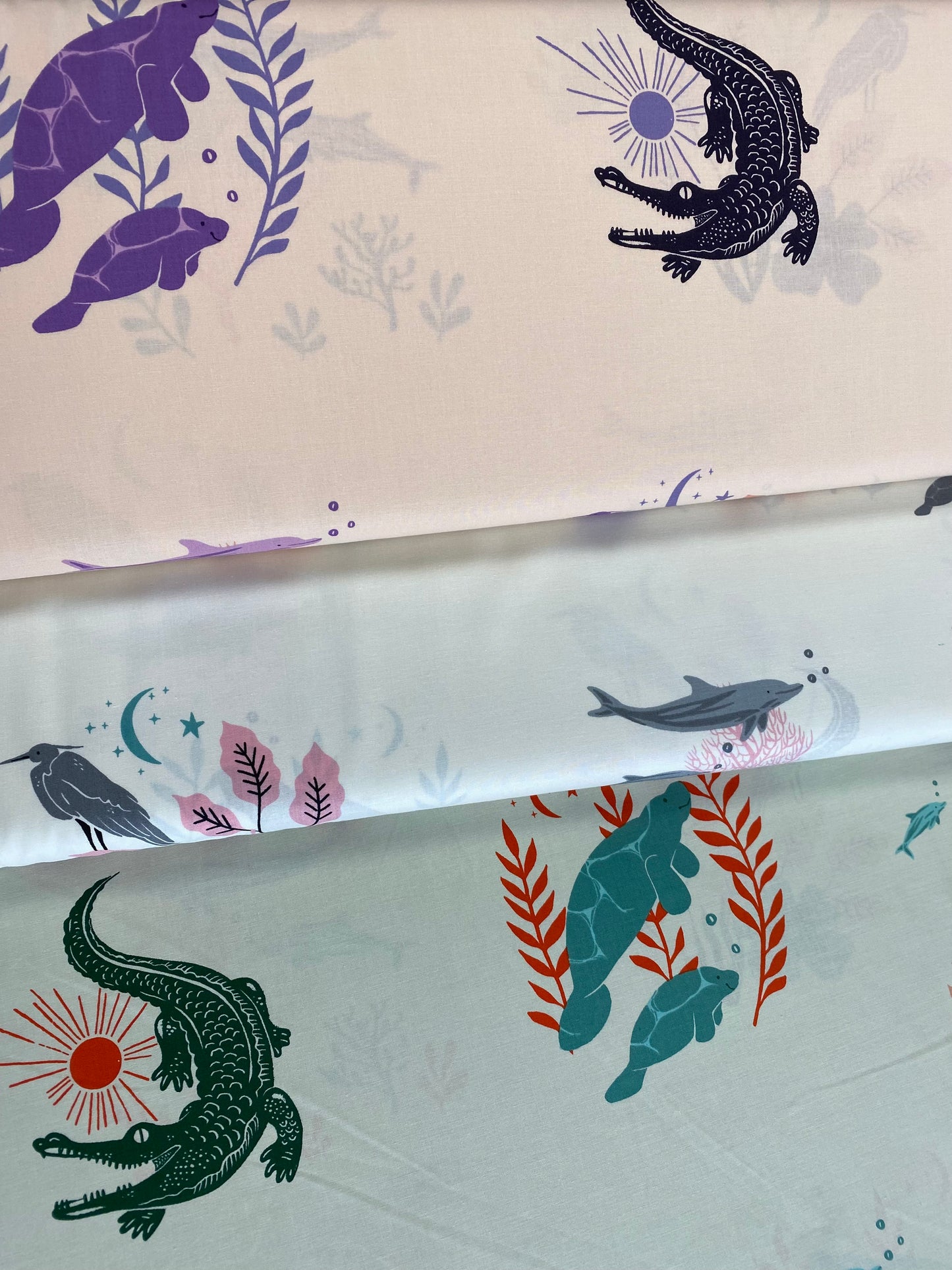 Florida 2 by Sarah Watts for Ruby Star Society 35" Panel Sunshine Peach      RS2062-14 Cotton Woven Panel