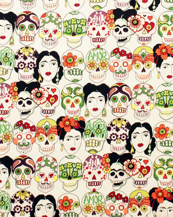 Folklorico Gotas de Amor Tea 7925x Cotton Woven Fabric