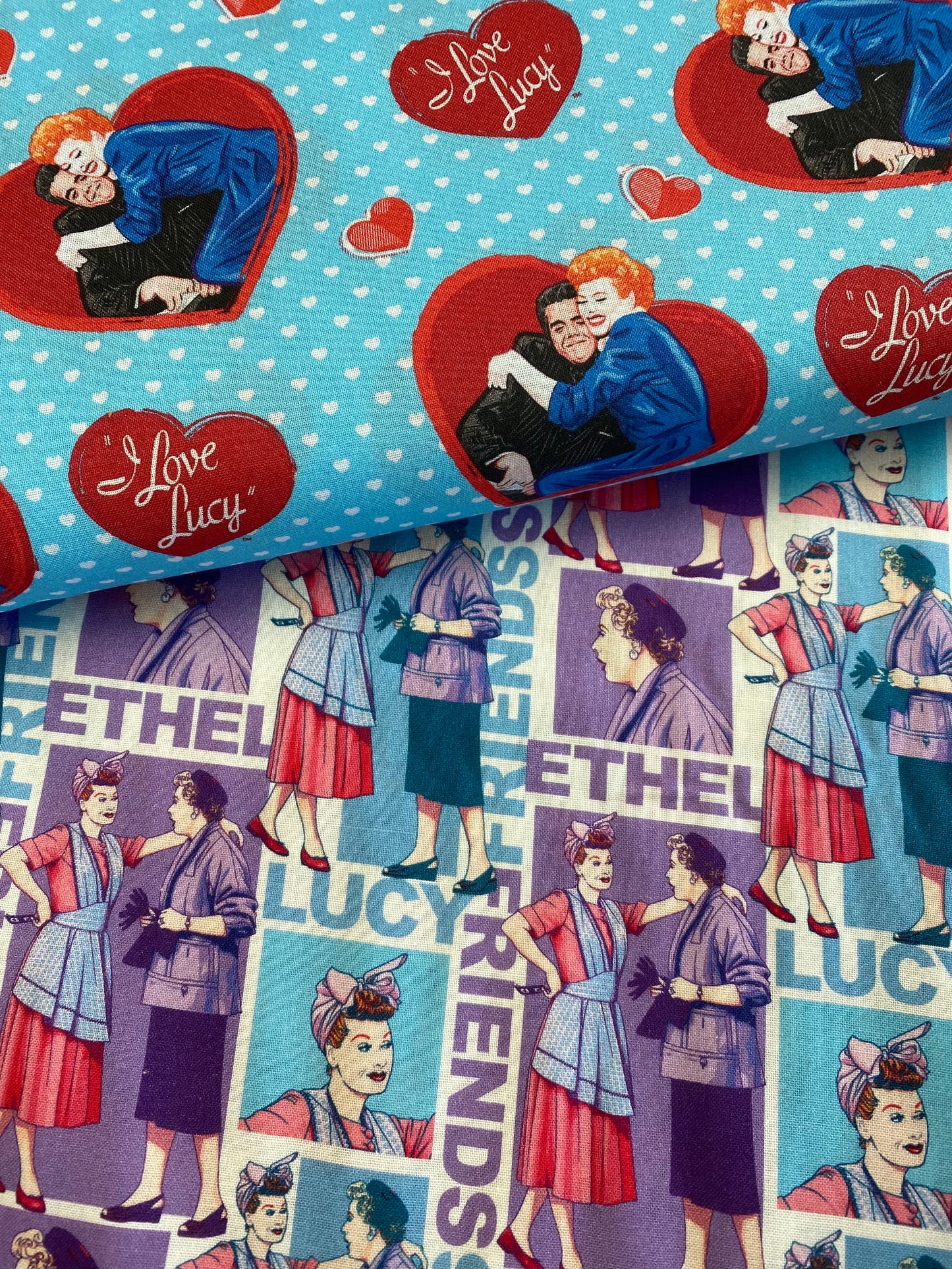Licensed Nickelodeon I Love Lucy Ricky Heart Toss 76351A620715 Cotton Woven Fabric