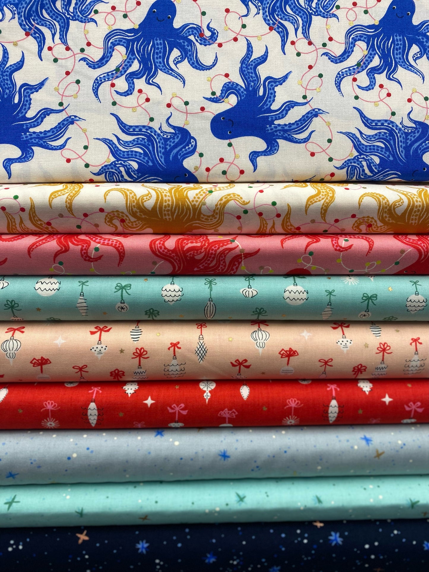 Jolly Darlings by Ruby Star Society Space Thistles Metallic Arctic    RS5082-12M Cotton Woven Fabric