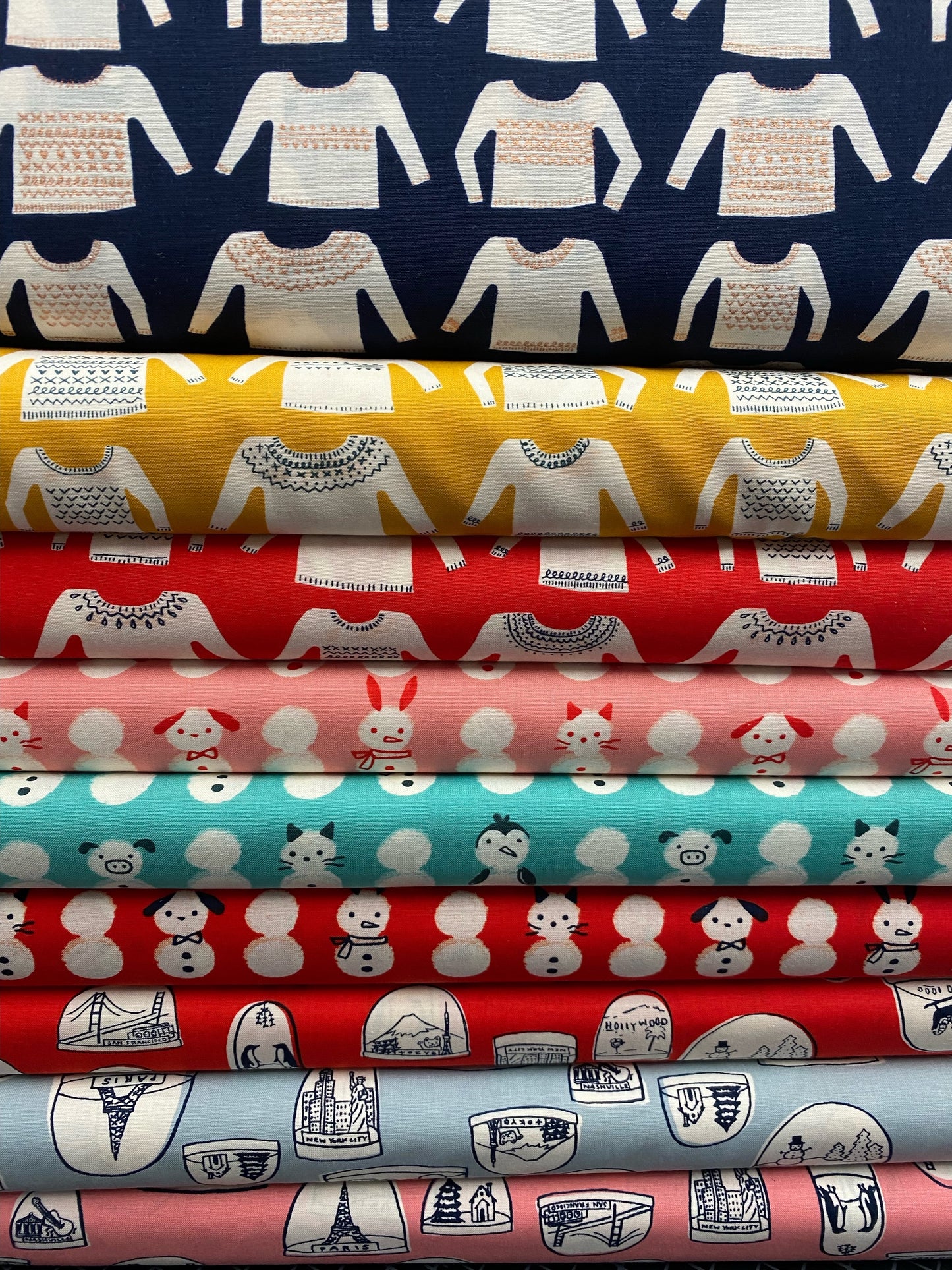 Jolly Darlings by Ruby Star Society Snowglobes Arctic    RS5081-13 Cotton Woven Fabric