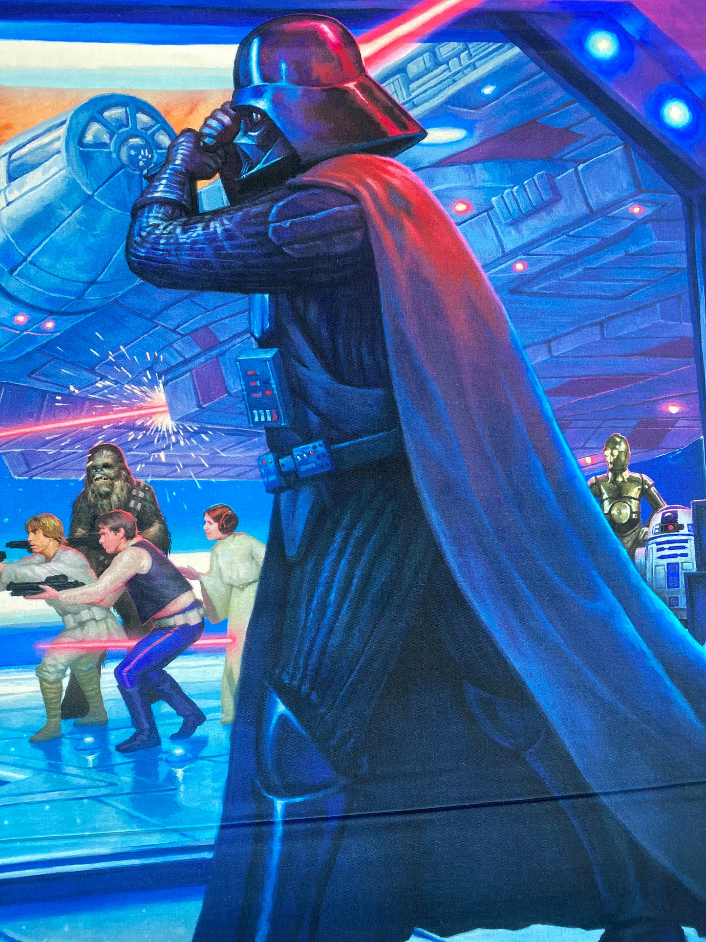 Licensed Epic Lucas Films Digitally Printed 35.5" Panel Final Battle ST10131C1 Cotton Woven Panel