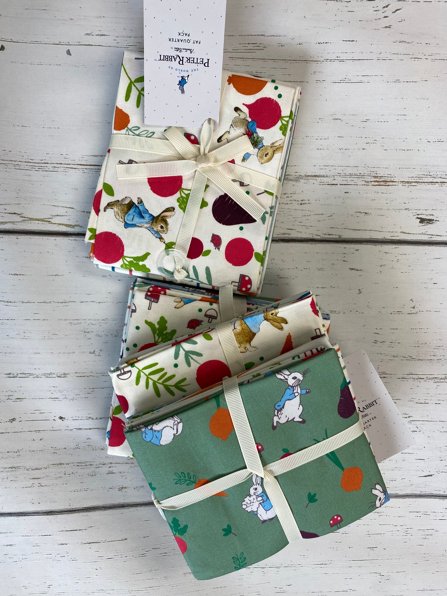 Peter Rabbit Homegrown Happiness by Beatriz Potter Fat Quarter Bundle of 5 2870C-00 Bundle