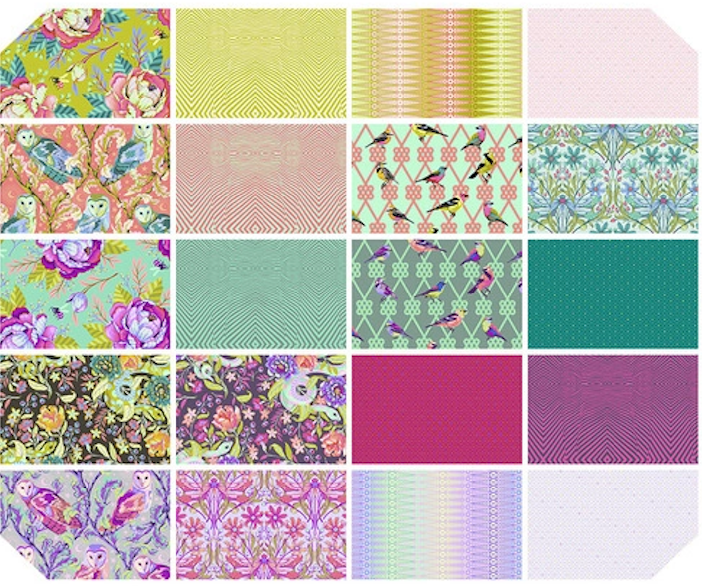 Tula Pink Moon Garden 10" Squares Bundle of 42  B610TP.MOON Bundle