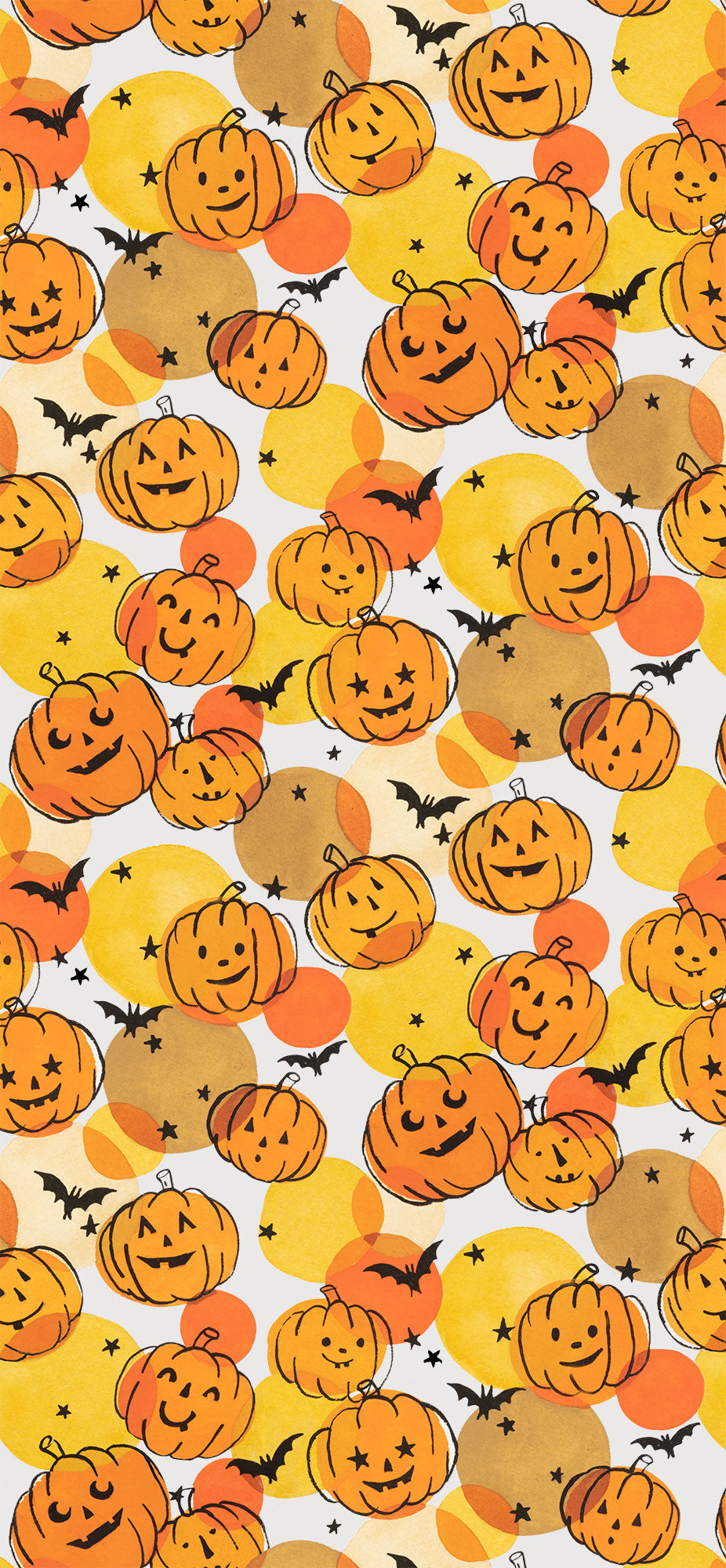 Halloween Fabric Polkadot Fabric Witchypoo Fabric Orange -  Israel