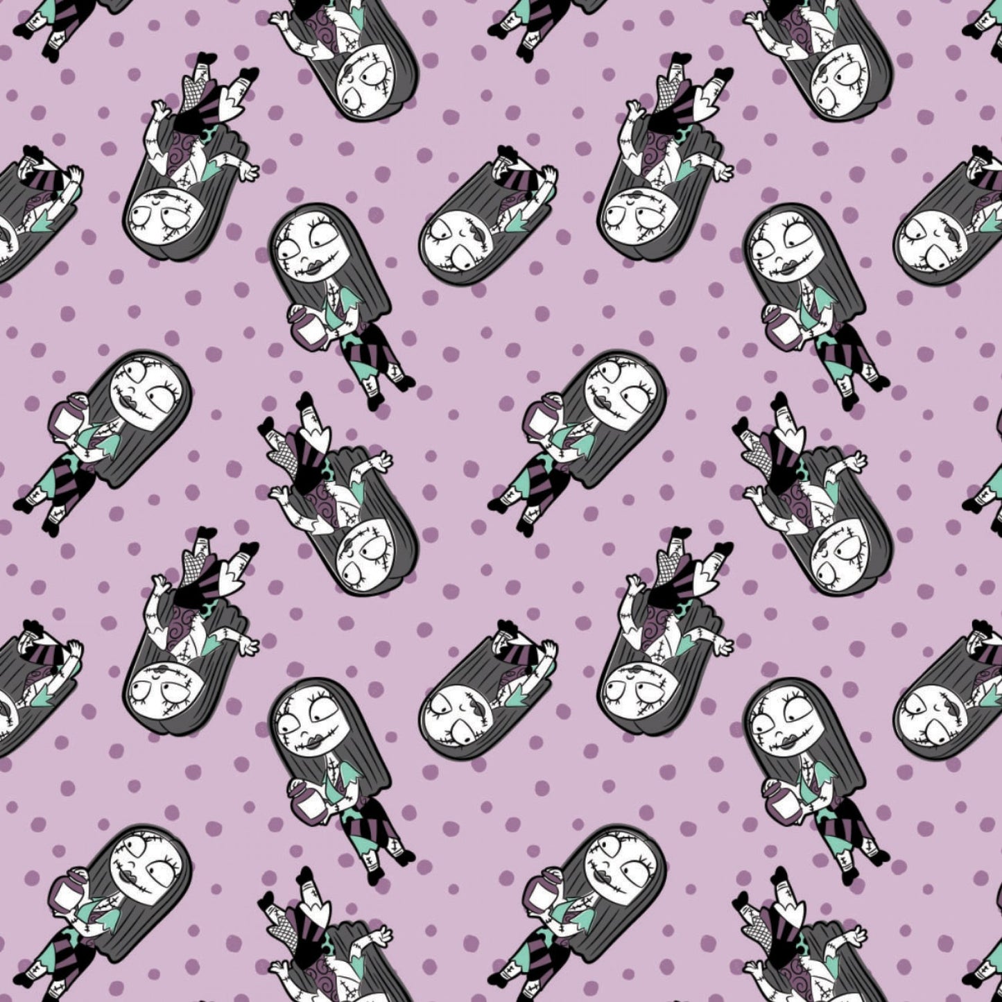 Licensed Nightmare Before Christmas 5 Sally Dot 85390601-1 Cotton Woven Fabric