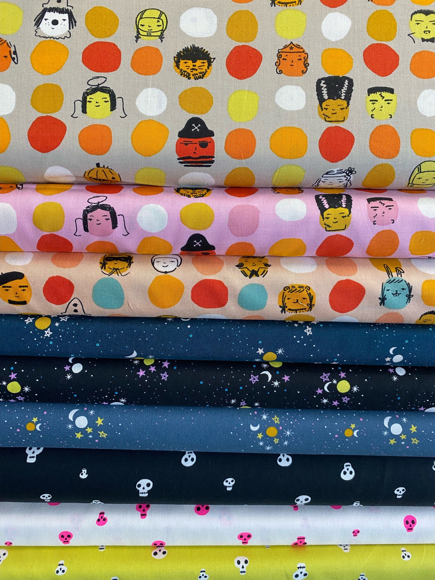 Spooky Darlings by Ruby Star Society Dress Up Creamsicle    RS5071-12 Cotton Woven Fabric