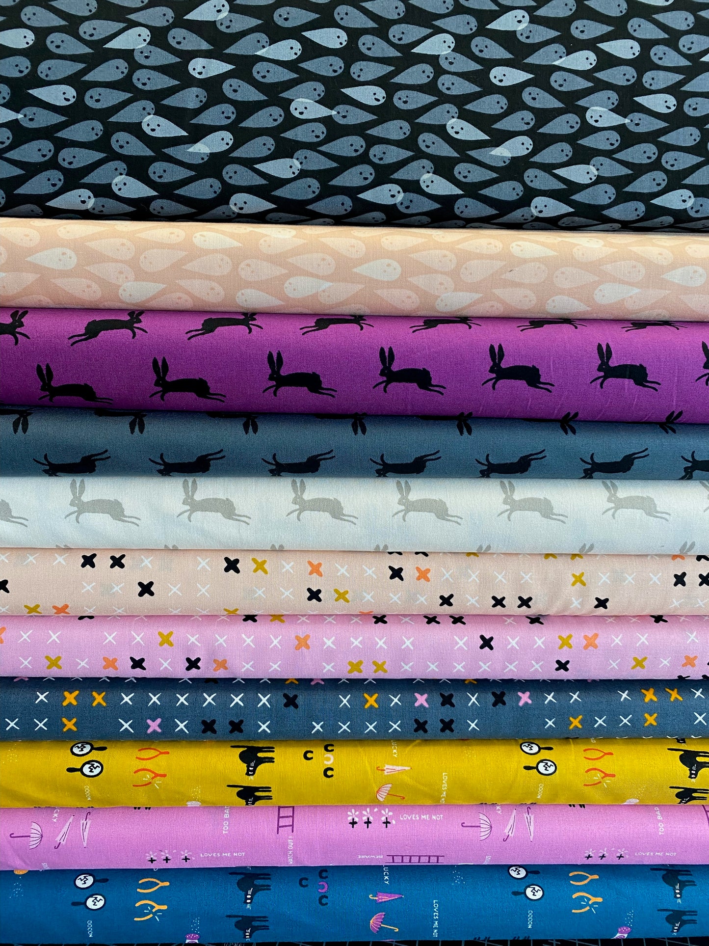 Spooky Darlings by Ruby Star Society Unlucky Cat Daisy    RS5073-12 Cotton Woven Fabric