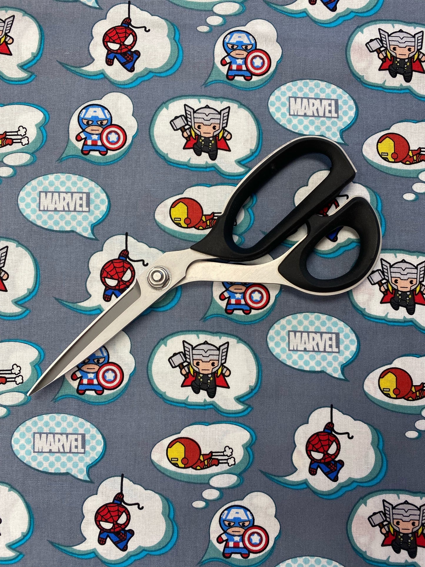 Licensed Marvel Kawaii Nursery in Flight 71584A620715 Cotton Woven Fabric