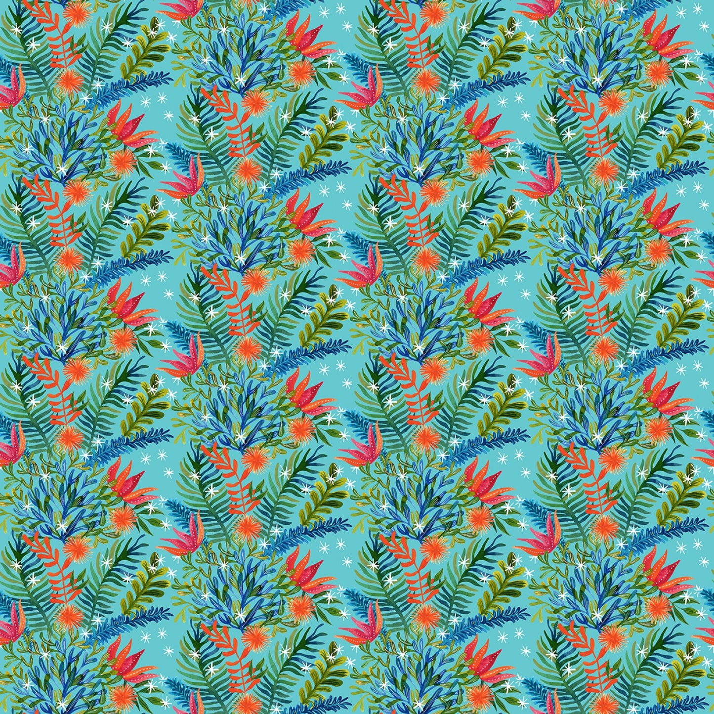 Fantastical Holidays by Miriam Bos Arctic Seaweeds ST-DMB2230MULTI Cotton Woven Fabric