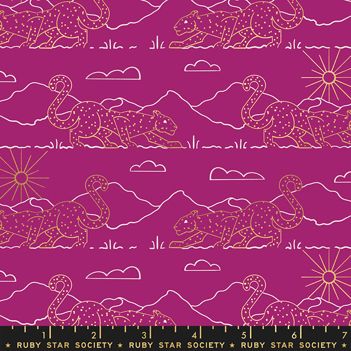 Reign by Rashida Coleman Hale of Ruby Star Society Aristocat Berry Metallic    RS1031-12M Cotton Woven Fabric