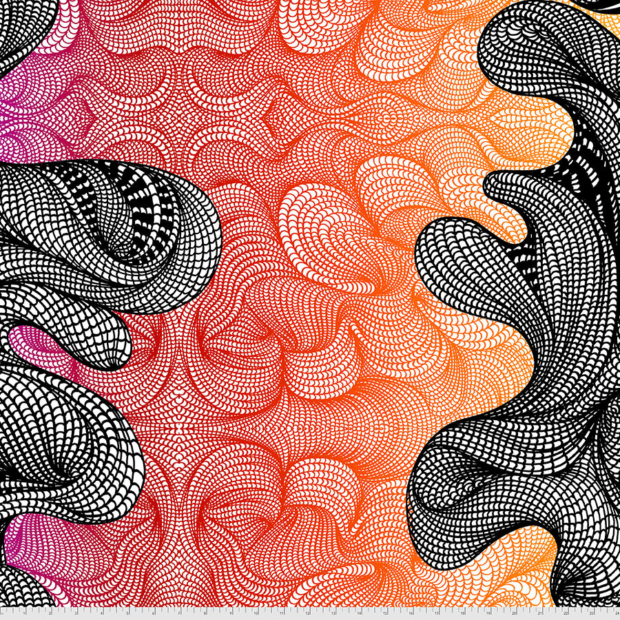 BioGeo2 by Adrienne Leban Bio Banter Warm PWAL008.WARM Cotton Woven Fabric