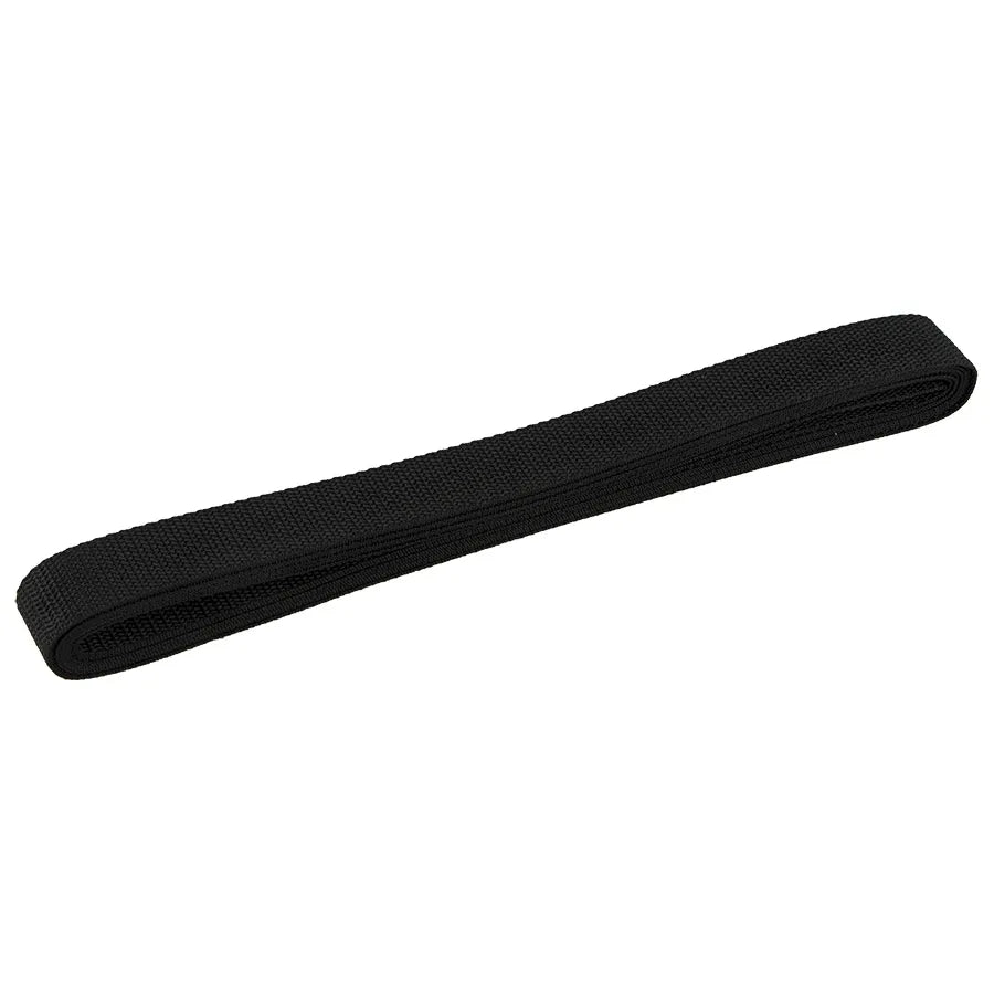 1” Polypro strapping Black SUP164-1B by the yard
