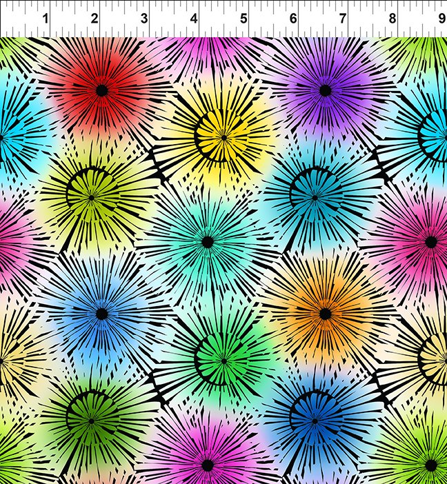 Colorful by Jason Yenter Bloom 7COL-1 Cotton Woven Fabric
