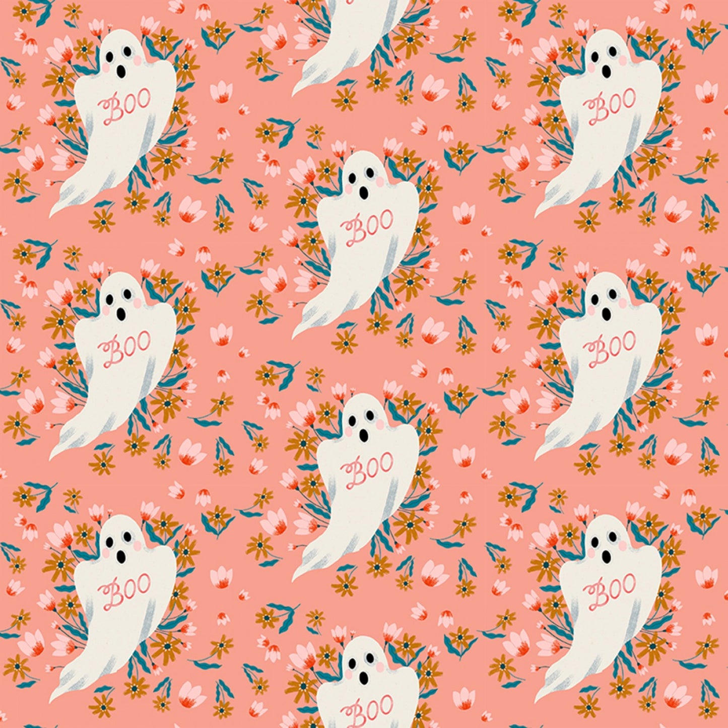Boo by Faye Guanipa Boo! Papaya ST-DFG2460PAPAYA Cotton Woven Fabric