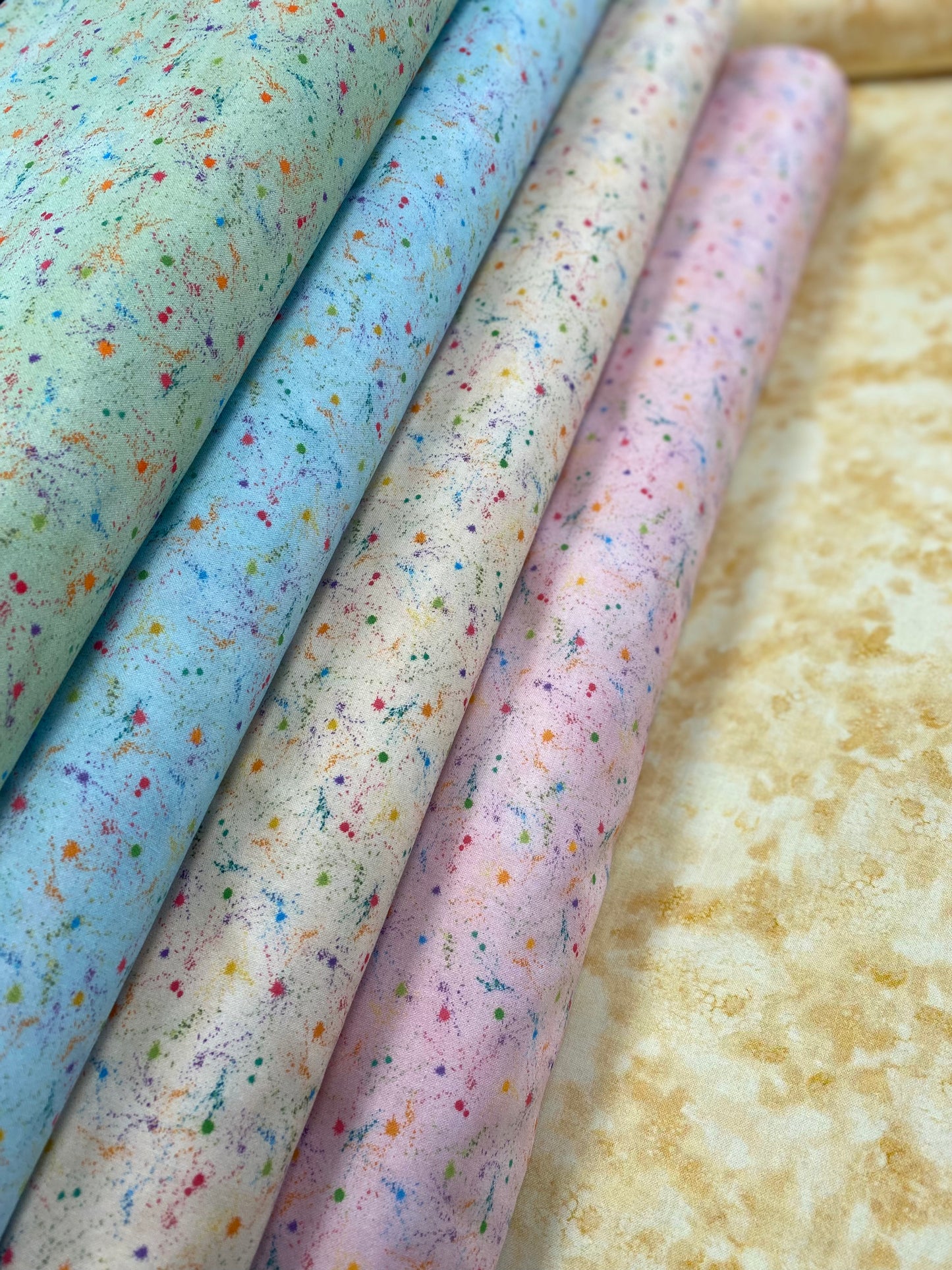 Brush with Nature by Louise Nisbet Color Splash Pink DDC10485-PINK-D Cotton Woven Fabric