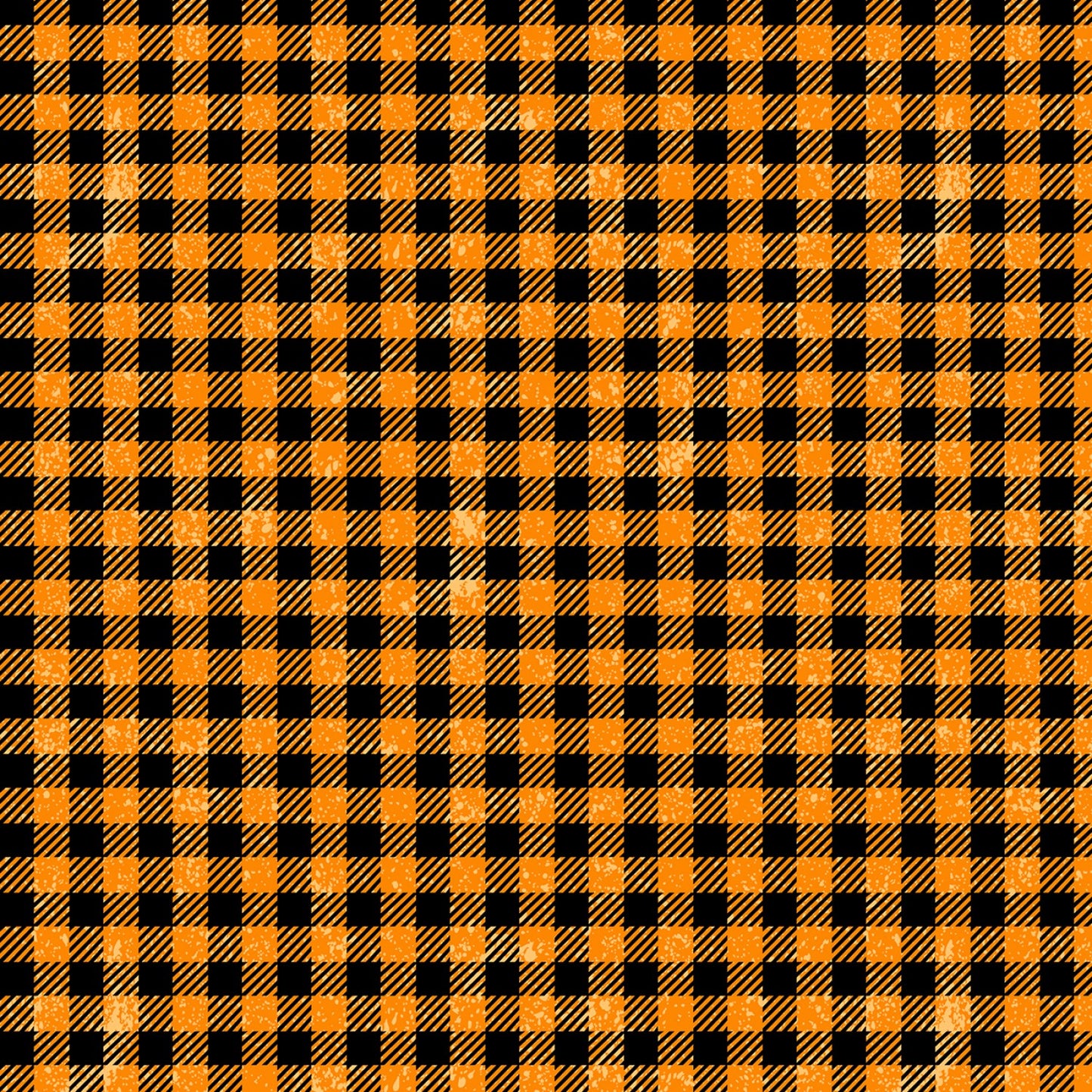 Gnome-ster Mash by Jennifer Pugh Buffalo Check Orange 82655-889 Cotton Woven Fabric