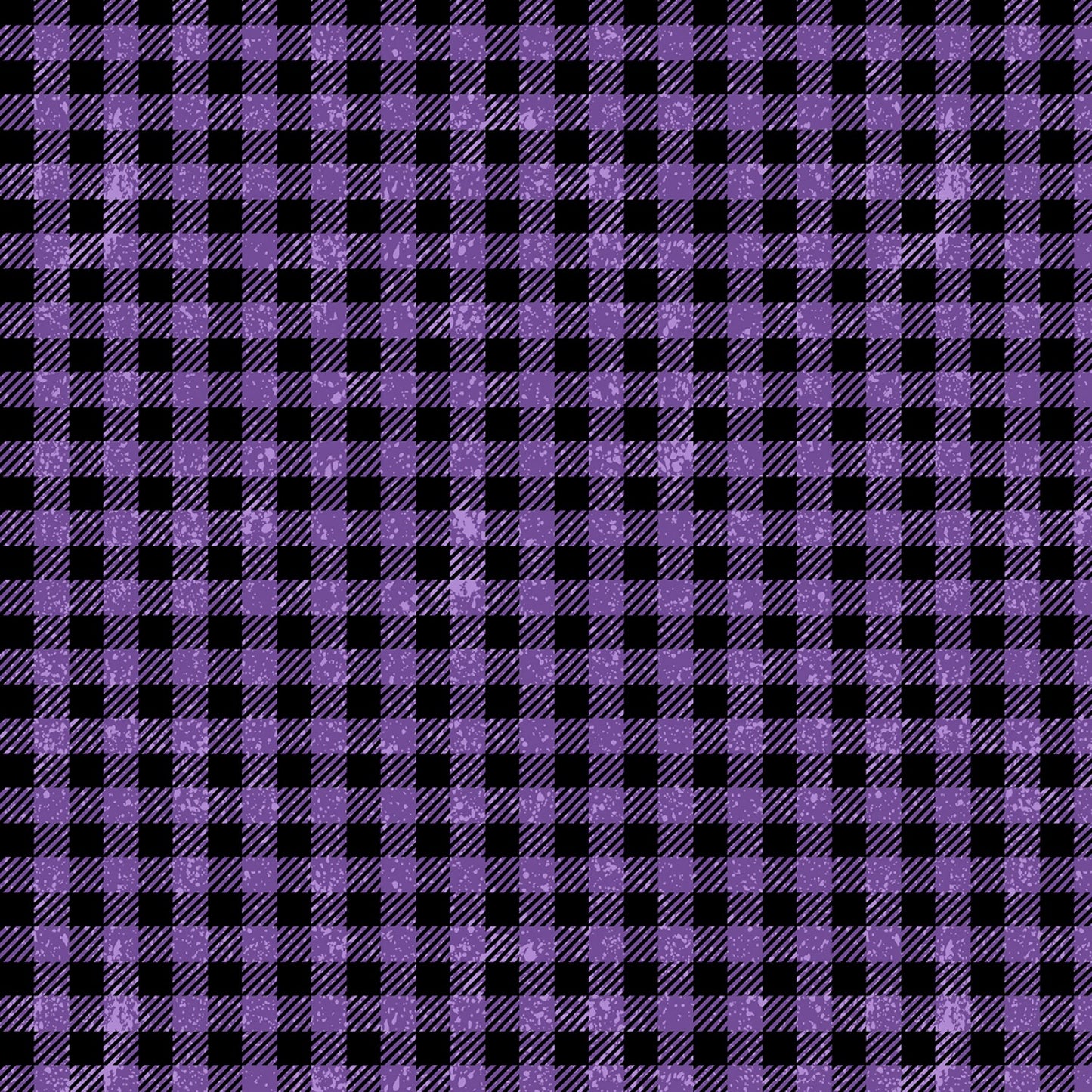 Gnome-ster Mash by Jennifer Pugh Buffalo Check Purple 82655-669 Cotton Woven Fabric