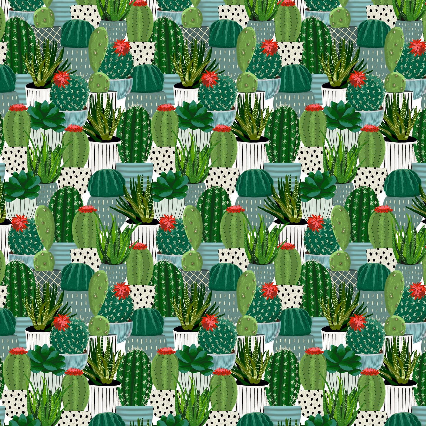 You Grow Girl by Jen Bucheli Cactus Green 2076-66 Cotton Woven Fabric