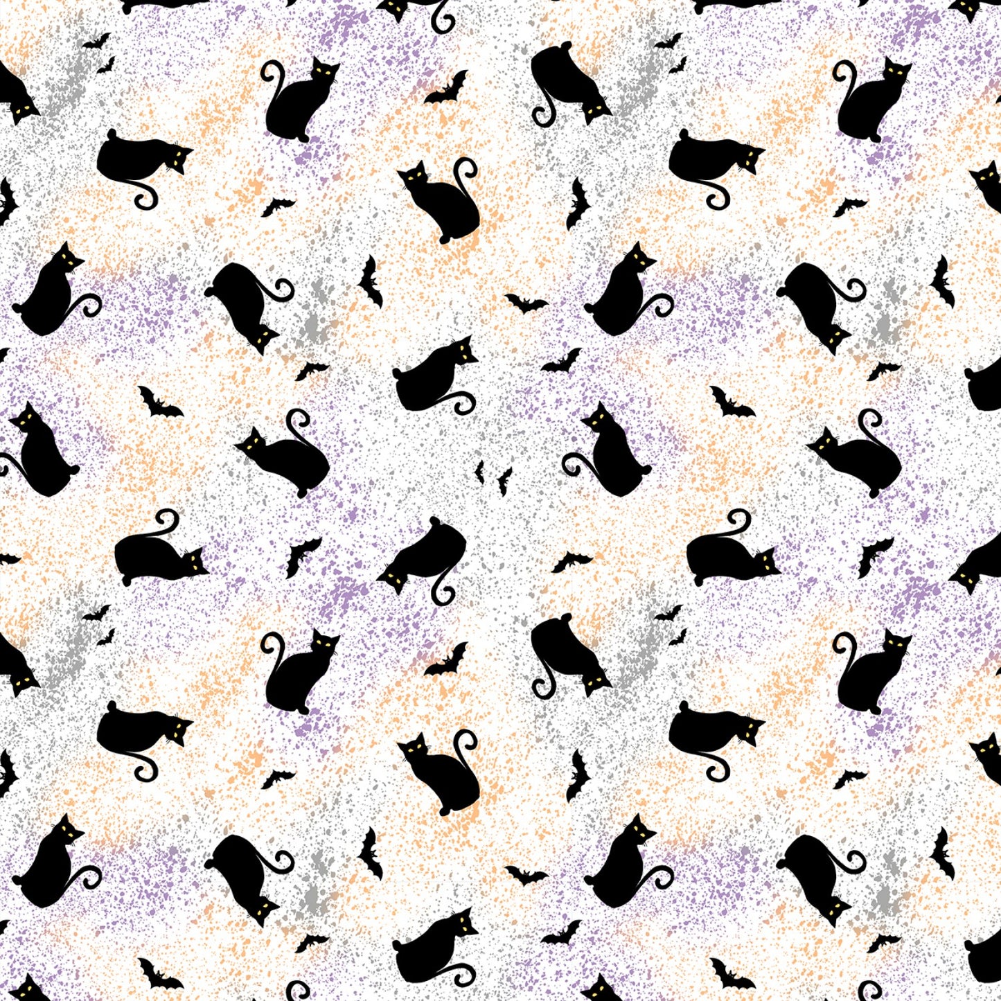 Gnome-ster Mash by Jennifer Pugh Cat Toss White 82652-195 Cotton Woven Fabric